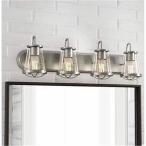 Home Decorators Collection Georgina 4-Light Brushed Nickel Indstrial Bath Vanity